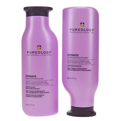 #ad Pureology Hydrate Shampoo and Conditioner Duo Full Size Salon Direct