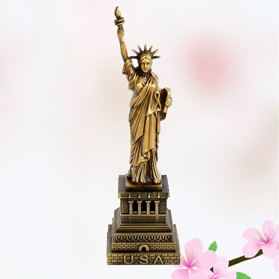 #ad Statue of Liberty Mini Ornament Figurine Office Decoration Goddess