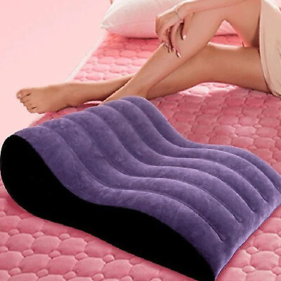 #ad Inflatable Sex Sofa Bed Love Position Pad Sex Furniture Chair Pillow for Couple