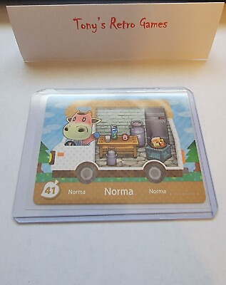 #ad NORMA 41 AMERICAN USA WELCOME HOME RV MINT ANIMAL CROSSING AMIIBO PACK CARD