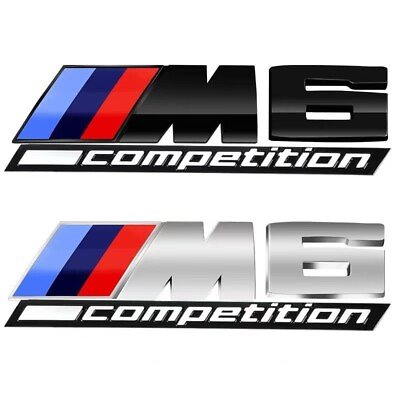 #ad For BM 6 Series Emblem M6 COMPETITION Number Letters Rear Trunk Badge Sticker