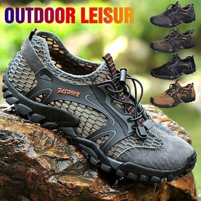#ad Mens Quick Dry Water Shoes Non slip Outdoor Trekking Beach Wading Sneakers US