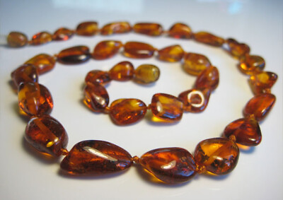 #ad Genuine Amber Beautiful Baltic Amber Necklace 17.7 inch