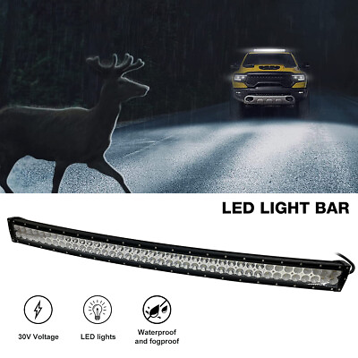 42 inch Curved LED Light Bar 240W LED Bar Fog Lights with Bracket For Driving