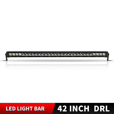 #ad Slim 40inch LED Light Bar Single Row Spot Flood Work UTE Truck SUV Boat 42quot;