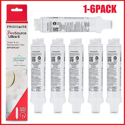 #ad 1 6Pcs Frigidaire EPTWFU01 Pure Source Ultra II Refrigerator Water Filter Sealed