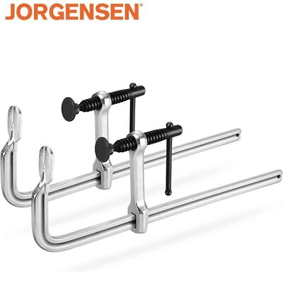 #ad Jorgensen 12quot; Bar Clamps 2 pack Set Drop Forged Steel Bar Clamps for Woodworking