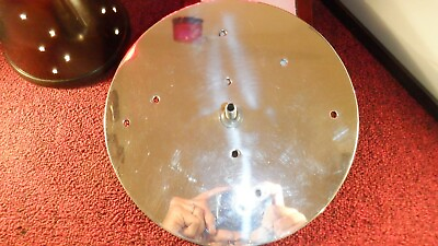 #ad FEDERAL SIGNAL NICELY POLISHED PRE DRILLED ROUND MOUNT PLATE4 WARNING LIGHTS