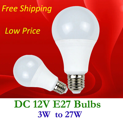 #ad #ad DC 12V E27 Led Light Bulb 3W 6W 9W 12W 15W 18W 21W 27W 2835 Outdoor Lighting