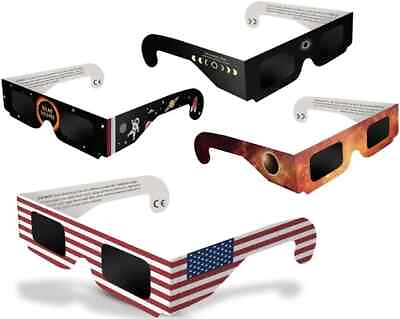 #ad Solar Eclipse Glasses Approved 2024 1 Pack CE and ISO Certified Solar Eclipse