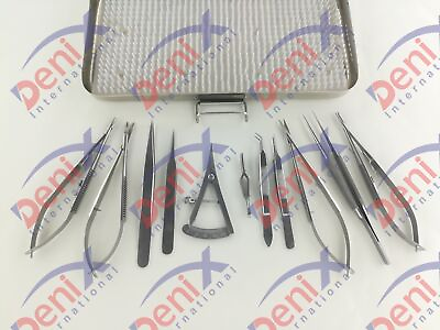 #ad Micro Surgery Instrument Set Micro Needle Holder Scissors Micro Instruments
