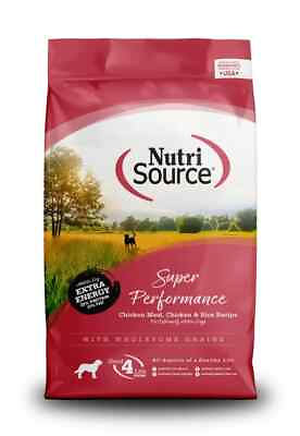 #ad NutriSource Super Performance Chicken amp; Rice Dry Dog Food 40lb