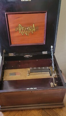 #ad #ad 1890#x27;s Regina Music box and 21 metal discs plays perfectly near mint Rahway NJ