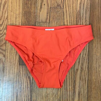 #ad Andie Swim Bikini Rib Bottom Siren Orange size M NWT swimsuit