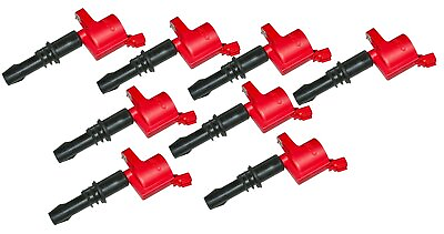 #ad MSD 82438 Ignition Coils Blaster Series Red 8 Pack