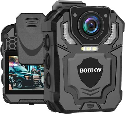 #ad #ad BOBLOV 128G Police Body Camera with Audio Recording 1296P Night Vision Camcorder