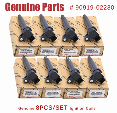 #ad OEM 8PC Ignition Coils Denso Fit For 2001 2009 Toyota Tundra 4.7L V8 90919 02230