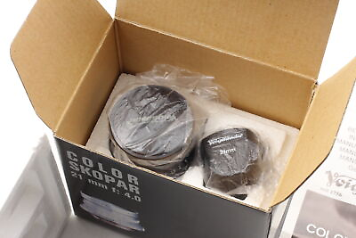 #ad Top MINT Box Voigtlander COLOR SKOPAR 21mm F4 MC Black Lens L39 LTM From JAPAN
