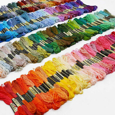 #ad 50*Multi DMC Colors Cross Stitch Cotton Embroidery Thread Floss Sewing Skeins US