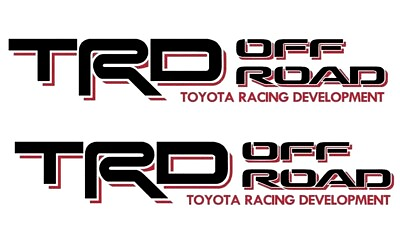 #ad 2 TRD Off Road Decals for Toyota Tacoma Tundra Pair Sticker Truck bedside Vinyl