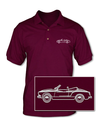 #ad Karmann Ghia Convertible Adult Pique Polo Shirt 10 Colors German Car