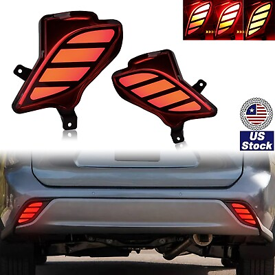 #ad #ad Rear Bumper Reflector Light Tail Lamp LED For Toyota Highlander 2020 2023 DRL