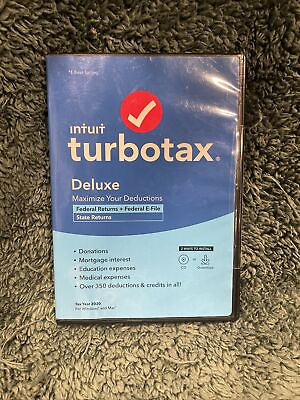 Turbotax 2020 Deluxe. Federal and State BRAND NEW SEALED