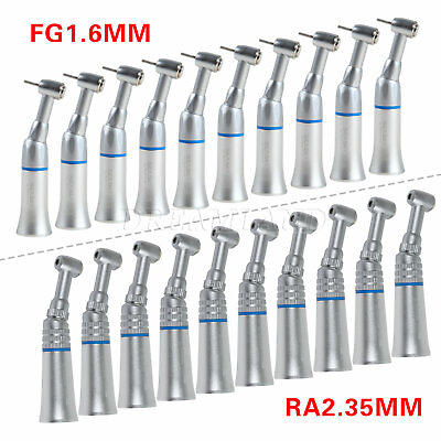 #ad 1 10* Push Dental Low Speed Contra Angle handpiece fit FG1.6mm CA 2.35mm H*RW