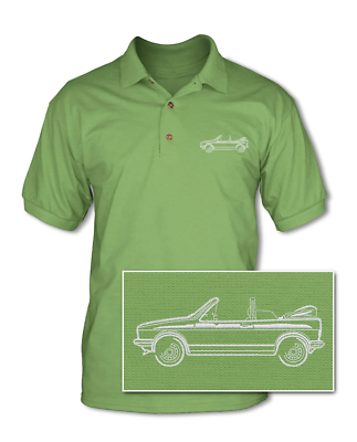 #ad Golf Rabbit Cabriolet Convertible Adult Pique Polo Shirt 10 Colors German Ca