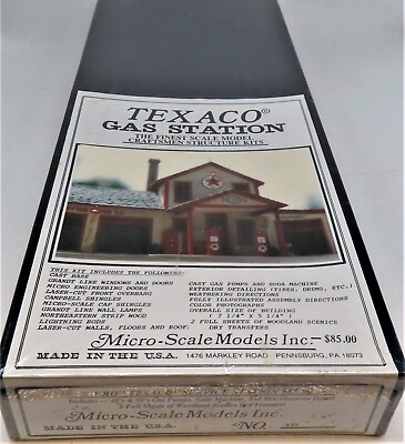 #ad #ad MICRO SCALE MODELS INC NO.#444 TEXACO SERVICE STATION HO SCALE