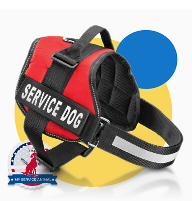 #ad Service Dog No Pull Reflective Harness All Sizes ADA Vest