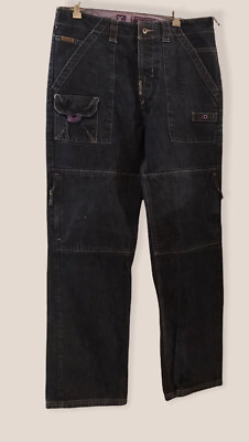 #ad LRG LIFTED RESEARCH GROUP DENIM Men’s 34 x 32 With Knee Cargo Pockets