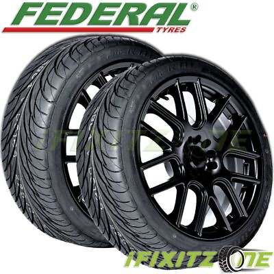 #ad 2 New Federal SS595 255 35R18 90W All Season Ultra High Performance UHP Tires