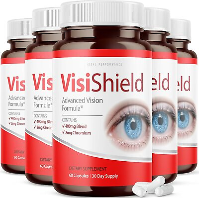 #ad Visishield Advanced Vision Formula for Eyes Supplement Pills Vitamins 5 Pack