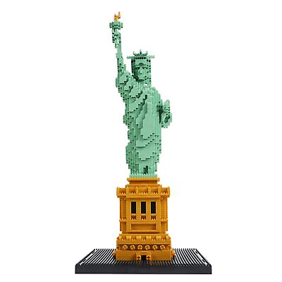 #ad LULUFUN Statue of Liberty Mini Block Toy Building Blocks Micro Shape 3D Puzzle B