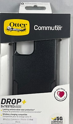 #ad Genuine OtterBox Commuter Series for Apple iPhone 12 Mini Black BRAND NEW