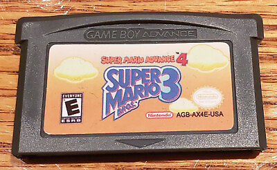 #ad #ad Super Mario Bros 3 Super Mario Advance 4 GBA cart gameboy advance