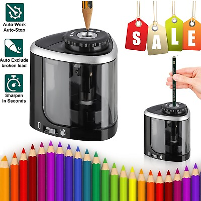 #ad #ad Automatic Electric Pencil Sharpener For Kids Battery Operated Home School Office