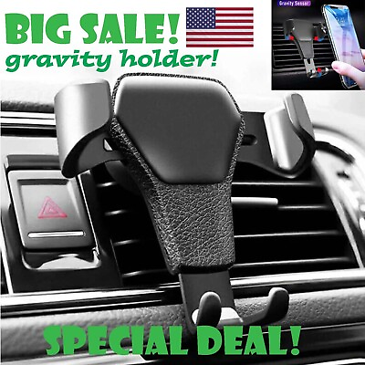 #ad Universal Gravity Car Holder Mount Air Vent Stand Cradle For Mobile Cell Phone