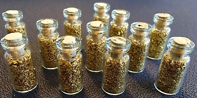 #ad 11 Large 2ml Bottles of Gold Leaf Flakes ..... Lowest price online