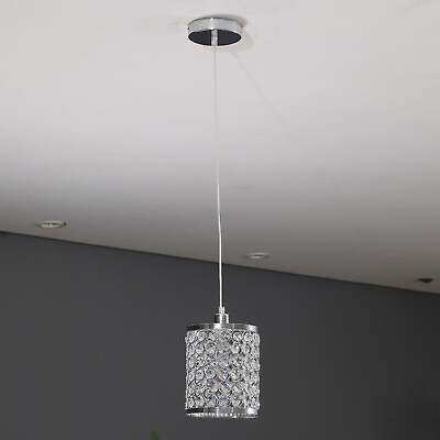 #ad 2pcs Modern Crystal Island Light Pendant Fixture Chandelier Ceiling Hanging Lamp