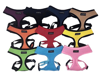 #ad Dog Puppy Harness Control No Choke No Pull Adjustable Breathable Mesh XS S M L