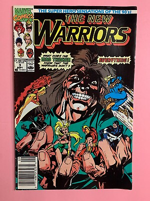 #ad The New Warriors #3 Sep 1990 Vol.1 Newsstand 5568
