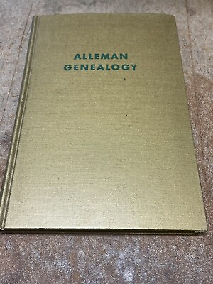 #ad Alleman Genealogy 1954 Hardback