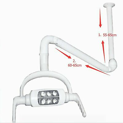 #ad Dental 20W Exam Lamp Operating Lamp 6 LED Lens Ceiling mounted Type With Arm