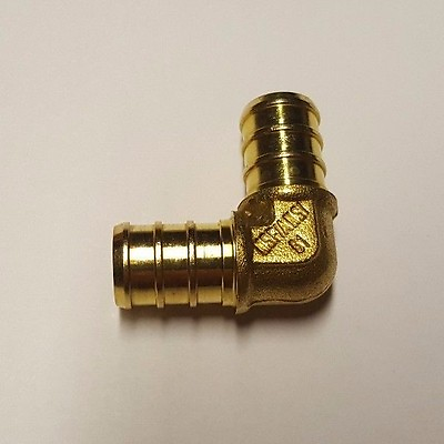 #ad 100 PIECES 1 2quot; PEX ELBOW BRASS CRIMP FITTINGS LEAD FREE