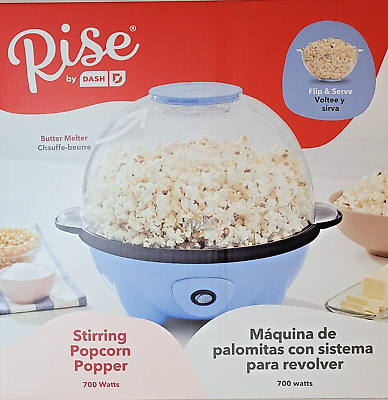 #ad Rise by Dash 4.5 Qt. Stirring Electric Popcorn Popper Lid Serving Bowl amp; Conve