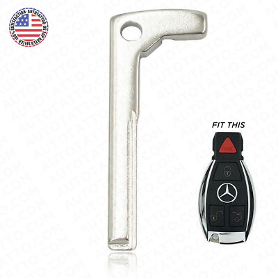 #ad New Replacement Smart Remote Car Fob Uncut Key Blade Insert for Mercedes Benz