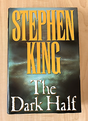 #ad Stephen King THE DARK HALF First Edition HCDJ Book 1989 Horror Thriller