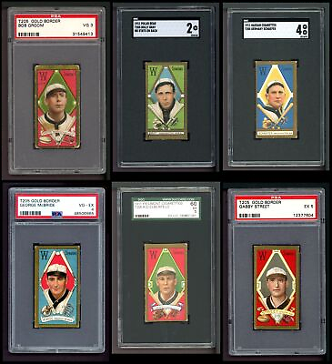 #ad 1911 T205 Washington Senators Near Team Set 4 VG EX 7 8 cards